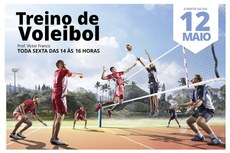 Treinamentos acontecem toda Sexta Feira, das 14h às 16h.