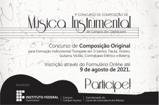 Inscrições Concurso Musical (Autor: Divulgação)