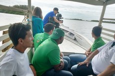 Equipe do Projeto Capivara acompanha gravação no Rio Paraíba do Sul 