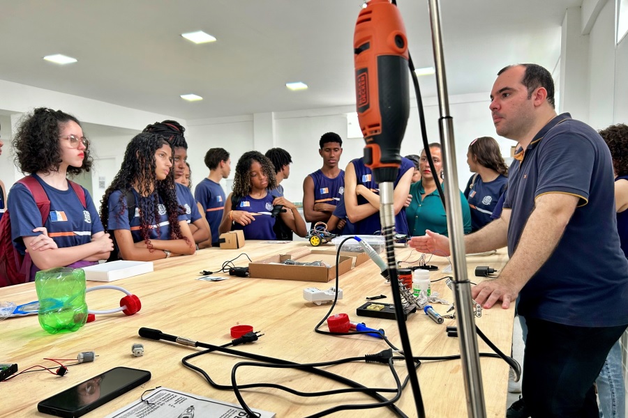 Atividade da semana acadêmica do IFF Itaboraí