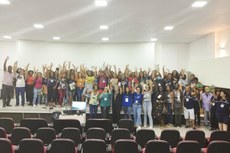 Registro da participação da comunidade escolar nas palestras e atividades.