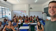 Palestra na Escola Municipal Natércia Rodrigues Rocha