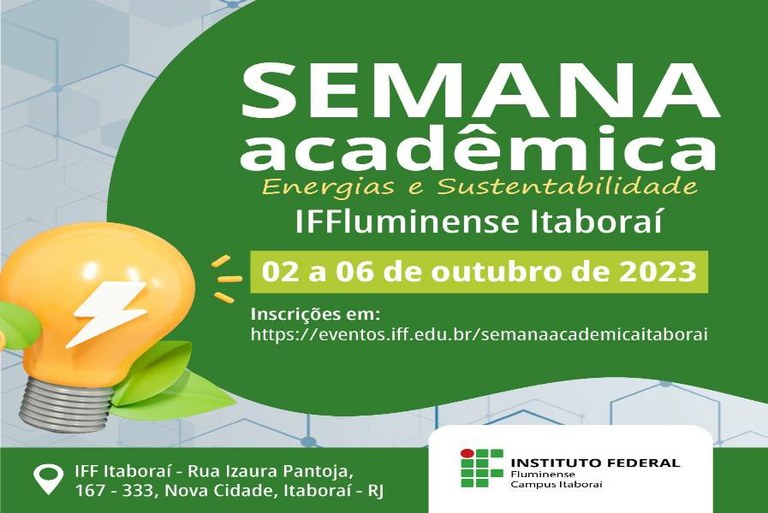 IFF Itaboraí realiza sua 1ª Semana Acadêmica