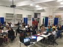 Aula do curso de pós-graduação no Laboratório de Práticas de Gestão