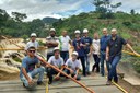 Os alunos visitaram a Central Hidrelétrica de Tombos, em Minas Gerais