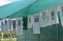 Exposição das camisas feitas pelos alunos do segundo ano dos cursos Integrados do IFFluminense com temática indígena