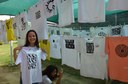 Exposição das camisas feitas pelos alunos do segundo ano dos cursos Integrados do IFFluminense com temática indígena