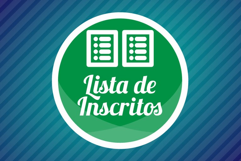 Lista de inscritos para o Conselho de Campus