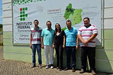 Gestores do IF Sudeste MG estiveram no IFF Itaperuna para conhecer projetos desenvolvidos no campus