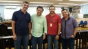 Na foto, Fernando Ferrara, Glauber Braga, Roberto Filho e Leandro Arêas