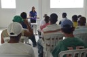 Palestra de conscientização sobre os riscos causados pelo Aedes aegypti para funcionários terceirizados em obra no campus Itaperuna