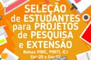 Inscrição para bolsas de pesquisa e extensão