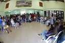 A atividade aconteceu no hall do Bloco B, com alunos dos cursos técnicos e de nível superior