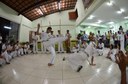 Grupo de capoeira se apresenta no evento