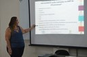 Dia do Campus no IFF Itaperuna A assistente social Paula Clark falou sobre questões relacionadas à saúde do servidor
