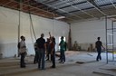 Dia do Campus no IFF Itaperuna Os servidores fizeram uma visita à obra do futuro cineteatro do campus