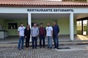 O deputado visitou o Restaurante Estudantil e laboratórios do campus