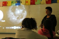 Aula de astronomia para crianças