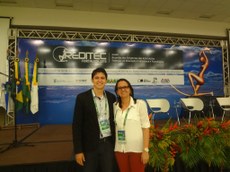 O pró-reitor Maycon Pires e a diretora geral do campus Itaperuna, Michelle Maria Freitas Neto
