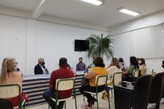 A reunião aconteceu no Colégio Estadual Chequer Jorge, em Itaperuna