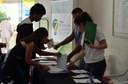 Credenciamento de participantes durante a Semana Acadêmica do IFF Itaperuna