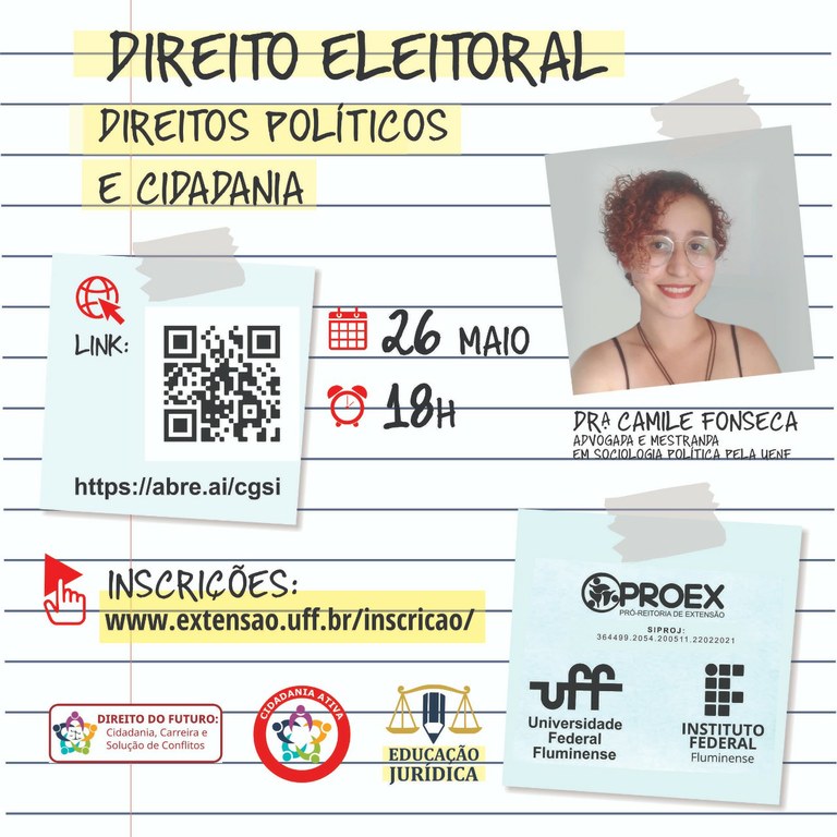 Terceiro Encontro de Educação Jurídica no Ensino Médio Integrado: Direitos Políticos e Cidadania