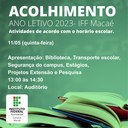 Acolhimento 11.05