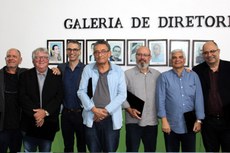 Evento reuniu todos os ex-diretores eleitos do Campus Macaé: Henrique Ressiguier, Lourenço Carline, Carlos Arthur Areas, Luiz Braga, Marcelo Félix, Paulo Rogério Nogueira e Marcos Cruz (atual diretor).