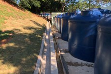 Cisternas novas armazenam 120 mil litros.
