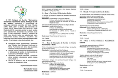 Programação completa do VIII Colóquio de Surdos.