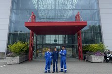 Os egressos do IFFluminense Davi, Kaique e Guilherme participam juntos de curso na Noruega.