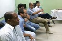 Pró-reitores e diretores em reunião no Campus Macaé. (Divulgação)