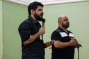 O psicólogo do Campus, Marcelo Quirino e o intérprete de Libras, Felipe Giraud.