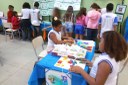 Escolas visitam a exposição do Museu no Campus Macaé.