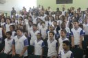 Alunos da Rede Municipal se formam no Proerd, no auditório do Campus Macaé.