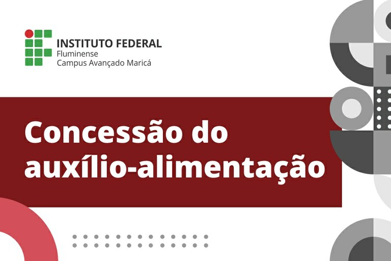 Seleção para auxílio alimentação no IFF Maricá