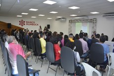 A roda de conversa teve a presença de alunos e professores do IFF. Foto de divulgação: Anselmo Mourão/ Prefeitura de Maricá