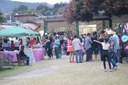 A festa contou com barracas temáticas 