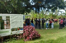 Os estudantes participaram de uma visita guiada pelos espaços de produção