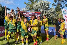 Alunos do IFF na conquista da Taça Cidade de Maricá. Foto: Divulgação/ E.C. Inoã