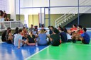 Treino de handebol para alunos do IFF Maricá