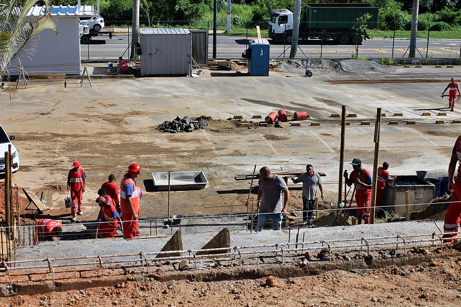 Obra no IFF Maricá