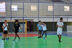 Os treinos acontecem no ginásio do campus, às quartas-feiras