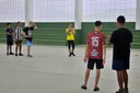 A primeira ação do projeto foi voltada a prática de handebol