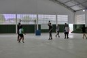 A primeira ação do projeto foi voltada a prática de handebol