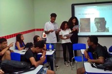 Os projetos visitaram a Escola Municipal de Clério Boechat