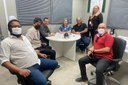 Além da reunião, foi feita uma visita ao local da obra