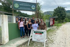 A visita técnica guiada foi realizada no Silvado, bairro próximo ao campus