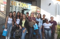 Alunos visitam a sede do Serviço Social da Indústria da Construção do Rio de Janeiro (Seconci-Rio).