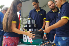 A equipe Quissaboat, único time formado por estudantes de nível técnico, se destacou com a construção de embarcação por impressão 3D.